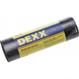 Мешки для мусора DEXX, черные 60л, 20шт 39150-60