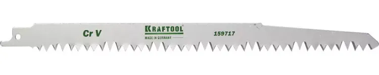 Полотно KRAFTOOL "INDUSTRIE QUALITAT", S1531L, для эл/ножовки, Cr-V, по дереву, шаг 5-6,5мм, 280мм 159717 купить в Тюмени