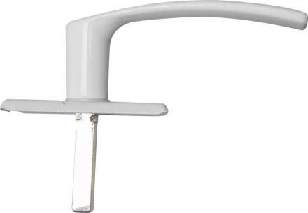 Ручка оконная поворотная &quot;РО1&quot;, покрытие полимерное цвет белый 37720 купить в Тюмени