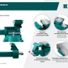 Тиски KRAFTOOL Reversible слесарные 32705-200 купить в Тюмени