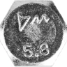 Болт ЗУБР "МАСТЕР" с шестигранной головкой, ГОСТ 7798-70, класс прочности 5.8, оцинкованный, M12x60мм, 5кг 303080-12-060 купить в Тюмени