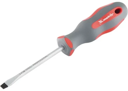Отвертка Profi SL4 х 75 мм SVСM двухкомпонентная рукоятка Matrix 11958 купить в Тюмени