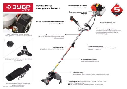 Триммер бензиновый (бензокоса) КРБ-250 серия МАСТЕР купить в Тюмени