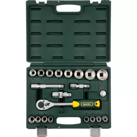 Набор KRAFTOOL &quot;EXPERT QUALITAT&quot;: Торцовые головки, 1/2&quot;, 21 предмет 27882-H22_z02 купить в Тюмени