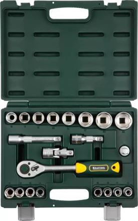 Набор KRAFTOOL &quot;EXPERT QUALITAT&quot;: Торцовые головки, 1/2&quot;, 21 предмет 27882-H22_z02 купить в Тюмени