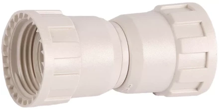 Соединитель ЗУБР &quot;ШиреФит&quot; &quot;накидная гайка - накидная гайка&quot;, 20мм 51496-20 купить в Тюмени