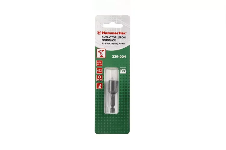 Головка HAMMER размер 10мм, H 48мм, S 3/8'' (229-004 PS HX) купить в Тюмени