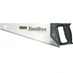 Ножовка по дереву компактная (пила) TOOLBOX 350 мм, 11/12 TPI, зуб универсальный, наклонный, KRAFTOOL 15012-35