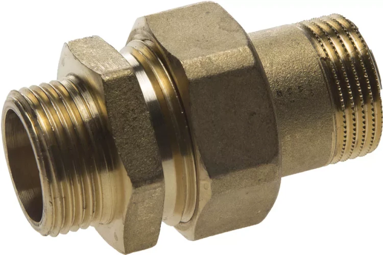 Соединитель GENERAL FITTINGS прямой с накидной гайкой, латунь, ш/ш, 3/4" 51037-S/S-3/4 купить в Тюмени