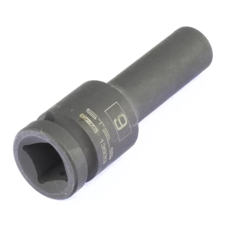 Головка ударная удлиненная шестигранная 9 мм 1/2&quot; CrMo  Stels 13933 купить в Тюмени