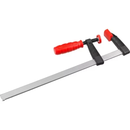 Струбцина ЗУБР &quot;МАСТЕР&quot;, тип &quot;F&quot;, пластмассовая ручка, стальная закаленная рейка, 50х250мм 32150-050-250 купить в Тюмени