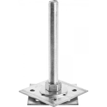 Анкер ЗУБР &quot;МАСТЕР&quot; регулируемый по высоте, 100х200х100мм, М20, 1шт 310265-100-20 купить в Тюмени