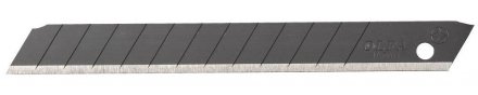 Лезвия OLFA сегментированные BLACK MAX, 9х80х0,38мм, 13 сегментов, 50шт OL-ABB-50B купить в Тюмени