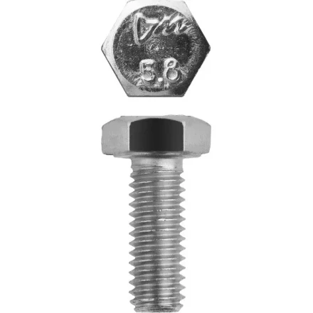 Болт ЗУБР &quot;МАСТЕР&quot; с шестигранной головкой, ГОСТ 7798-70, класс прочности 5.8, оцинкованный, M6x16мм, 5кг 303080-06-016 купить в Тюмени