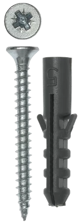 Дюбели ЕВРО с саморезами пакет серия МАСТЕР купить в Тюмени