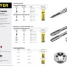 Метчик STAYER "MASTER" одинарный, для сквозных отверстий, сталь 9ХС, М8х1,25 28020-08-1.25 купить в Тюмени