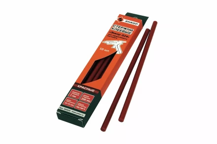 Стержень клеевой 7х200мм ЭНКОР 024 10шт красный 505024 купить в Тюмени