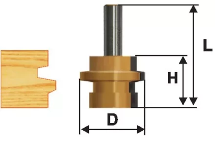 Фреза комбинированная универсальная Ф413Х254 мм хвостовик 12 мм 46506 купить в Тюмени