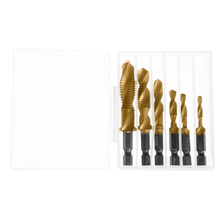 Набор сверл-метчиков, М4-М12, Р6М5 // Denzel 76781 купить в Тюмени
