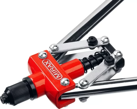 Заклепочник двуручный, MIRAX 31034, для заклёпок d=3,2 / 4,0 / 4,8 мм из алюминия и стали, литой корпус 31034_z01 купить в Тюмени