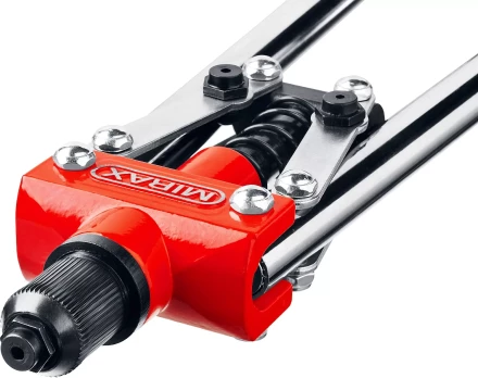 Заклепочник двуручный, MIRAX 31034, для заклёпок d=3,2 / 4,0 / 4,8 мм из алюминия и стали, литой корпус 31034_z01 купить в Тюмени