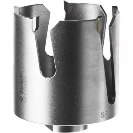 Коронка ЗУБР &quot;ПРОФИ&quot; &quot;ПРОУНИВЕРСАЛ&quot;, твердосплав резцы, бетон, кирпич, керам, цв мет, гипсокарт, пласт, дерево, d=68мм 29514-68 купить в Тюмени