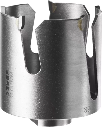 Коронка ЗУБР &quot;ПРОФИ&quot; &quot;ПРОУНИВЕРСАЛ&quot;, твердосплав резцы, бетон, кирпич, керам, цв мет, гипсокарт, пласт, дерево, d=68мм 29514-68 купить в Тюмени