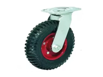 Колесо литое резиновое 200 мм PS200 с протектором и кронштейном 1031468 купить в Тюмени