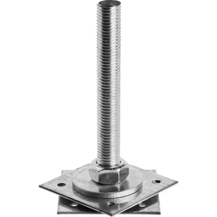 Анкер ЗУБР &quot;МАСТЕР&quot; регулируемый по высоте, 100х200х100мм, М24, 1шт 310265-100-24 купить в Тюмени