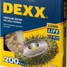 DEXX. Щетка дисковая для УШМ, витая стальная латунированная проволока 0,3мм, 200ммх22мм 35101-200 купить в Тюмени
