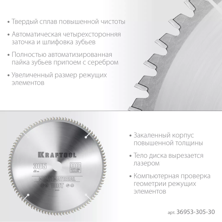 Диск пильный Multi Material, повышенный ресурс 36953-305-30 купить в Тюмени