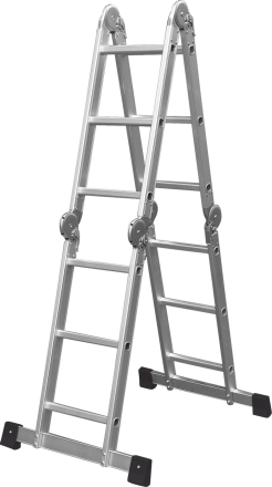 Лестница алюминиевая четырехсекционная 4х3 ступени Кратон 2 14 06 003 купить в Тюмени