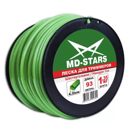 Леска для триммера HEXAGON LINE (шестиугольник) катушка 2,4ММХ259М купить в Тюмени