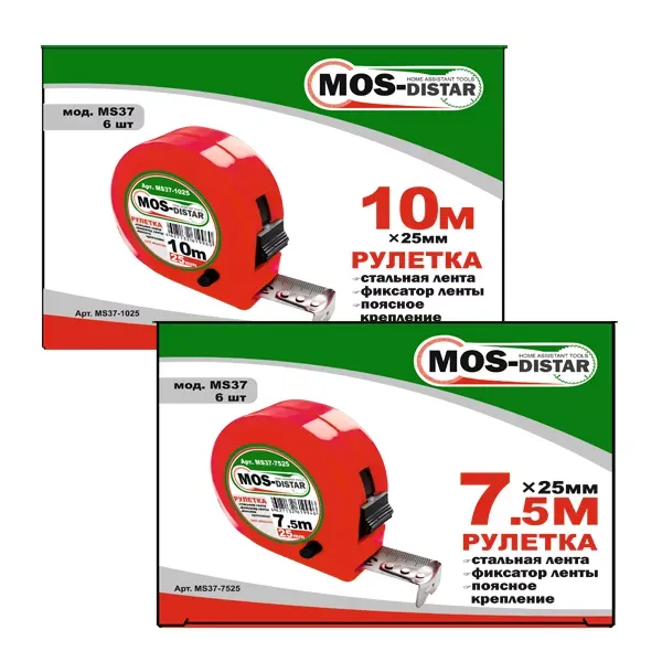 Рулетка измерительная MOS-DISTAR MS37-7525 купить в Тюмени