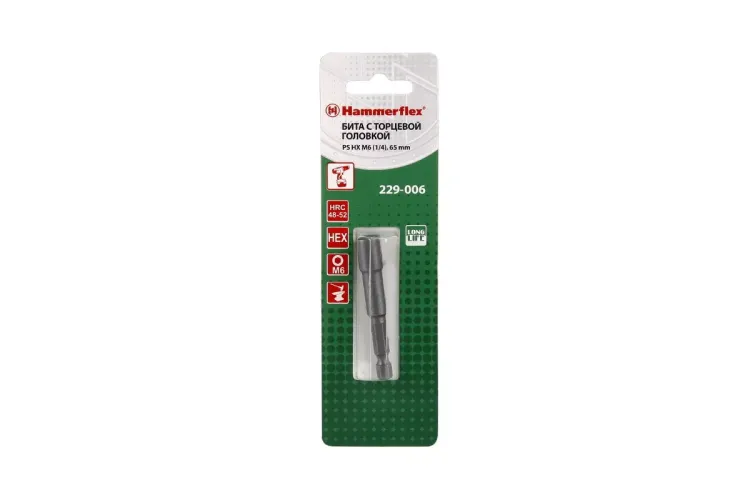 Головка HAMMER размер 1/4'', H 65мм (229-006 PS HX) купить в Тюмени