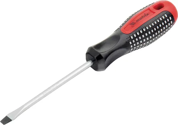 Отвертка Fusion SL5,0 х 38 мм CrV 3-х компонентная рукоятка "anti slip" Matrix 11402 купить в Тюмени