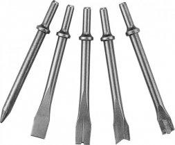 Комплект длинных зубил для пневматического молотка JAH-6833H  5 предметов JAZ-3945H Jonnesway 47515