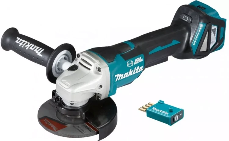 Аккумуляторная угловая шлифмашина Makita DGA518ZU (без АКБ и ЗУ, Bluetooth-соединение) купить в Тюмени