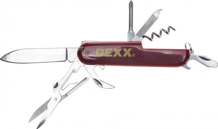 Нож DEXX складной многофункциональный, пластиковая рукоятка, 10 функций 47645 купить в Тюмени