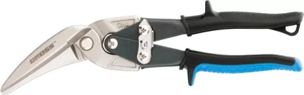 Ножницы по металлу&quot;PIRANHA&quot;,270мм,прямой и правый проходной рез,сталь-СrMo, двухкомп.рук-ки GROSS 78333 купить в Тюмени