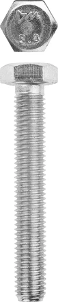 Болт ЗУБР &quot;МАСТЕР&quot; с шестигранной головкой, ГОСТ 7798-70, класс прочности 5.8, оцинкованный, M12x70мм, 5кг 303080-12-070 купить в Тюмени