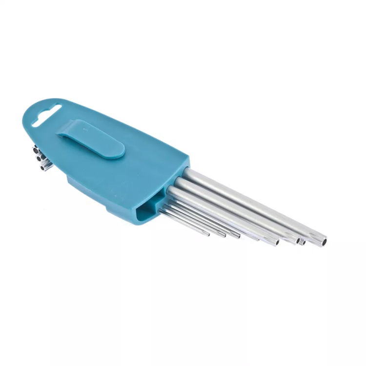 Набор ключей имбусовых TORX-TT T10-T50 экстра-длинные S2 сатинированные 9 шт Gross 16408 купить в Тюмени
