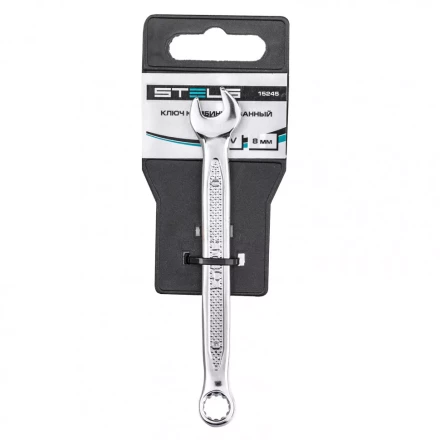 Ключ комбинированный 8 мм CrV антислип Stels 15245 купить в Тюмени