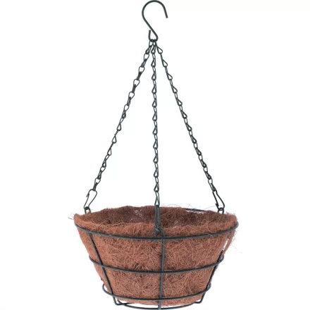 Кашпо подвесное с вкладышем из коковиты конус d30см PALISAD 69021 купить в Тюмени