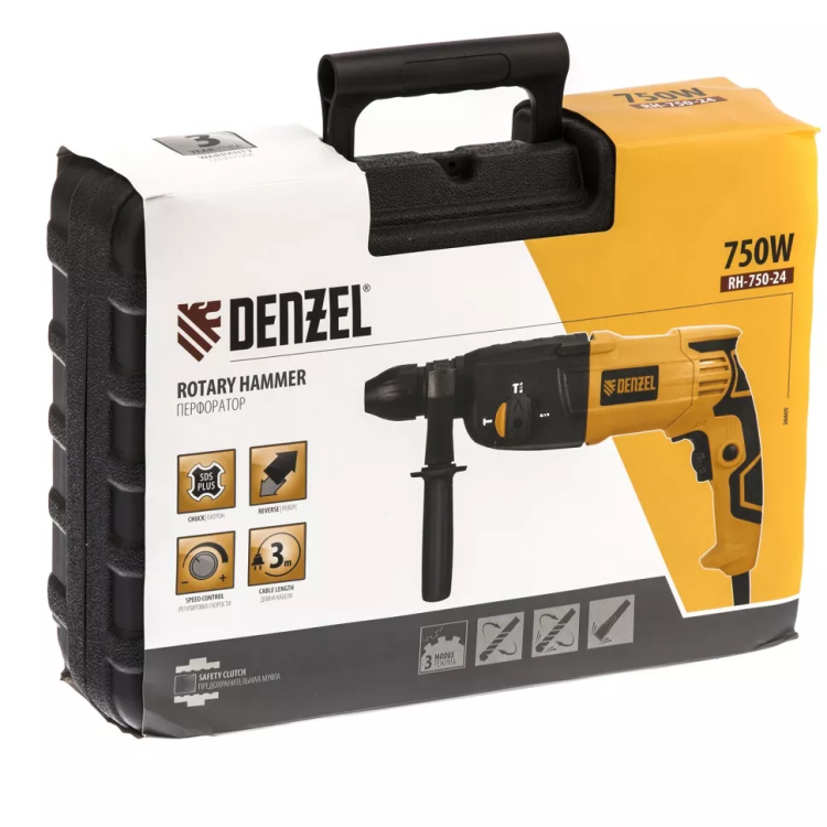 Перфоратор RH-750-24 Denzel 26605 купить в Тюмени
