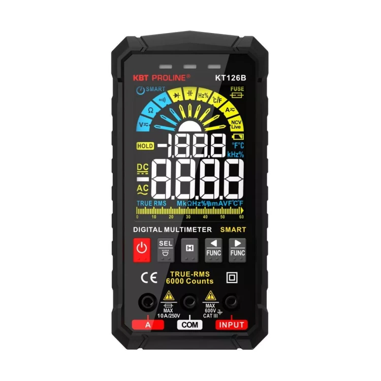 Мультиметр цифровой КВТ SMART KT 126В с True RMS (86329) купить в Тюмени