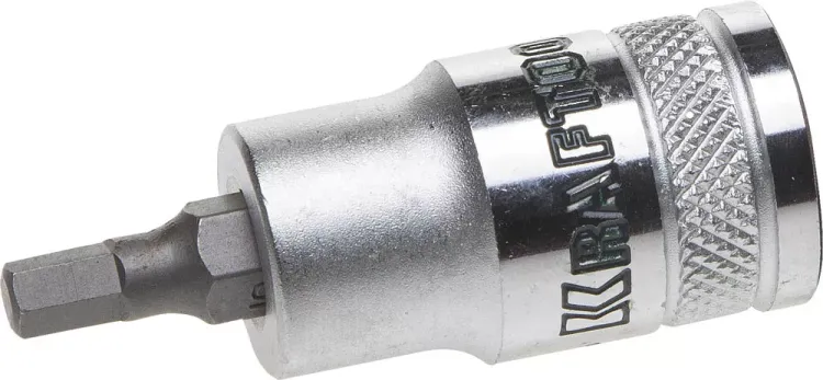 Торцовая бита-головка KRAFTOOL "INDUSTRIE QUALITAT", материал S2, HEX, сатинированная, 1/2", H5 27908-05_z01 купить в Тюмени