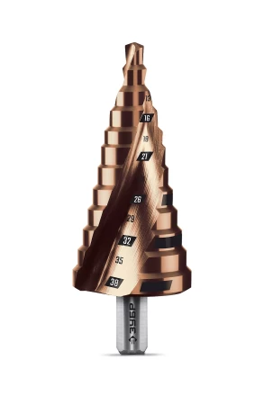 ЗУБР КОБАЛЬТ 6-38мм, 12 ступеней, винтовая проточка, сверло ступенчатое, ПРОФЕССИОНАЛ (29674-6-38-12) купить в Тюмени
