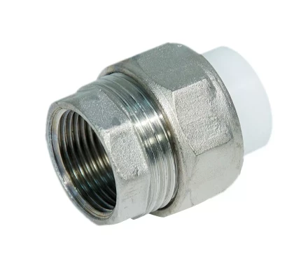 Муфта разъемная PP-R ВР 20мм х 3/4 бел. (20/160) 45291 купить в Тюмени