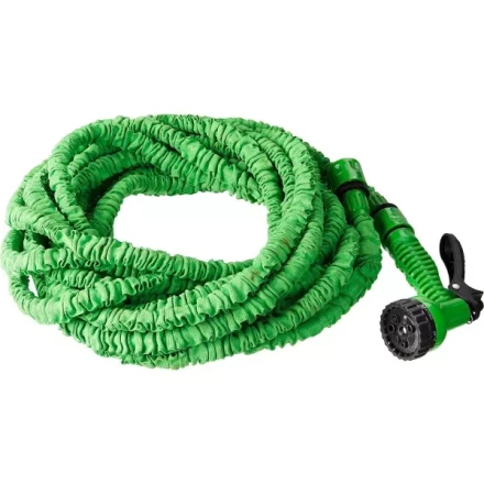 РОСТОК. Набор поливочный: Шланг удлиняющийся 22,5 м, распылитель пистолетный 7 поз., адаптер внеш 1/2"x3/4" 428498-22 купить в Тюмени